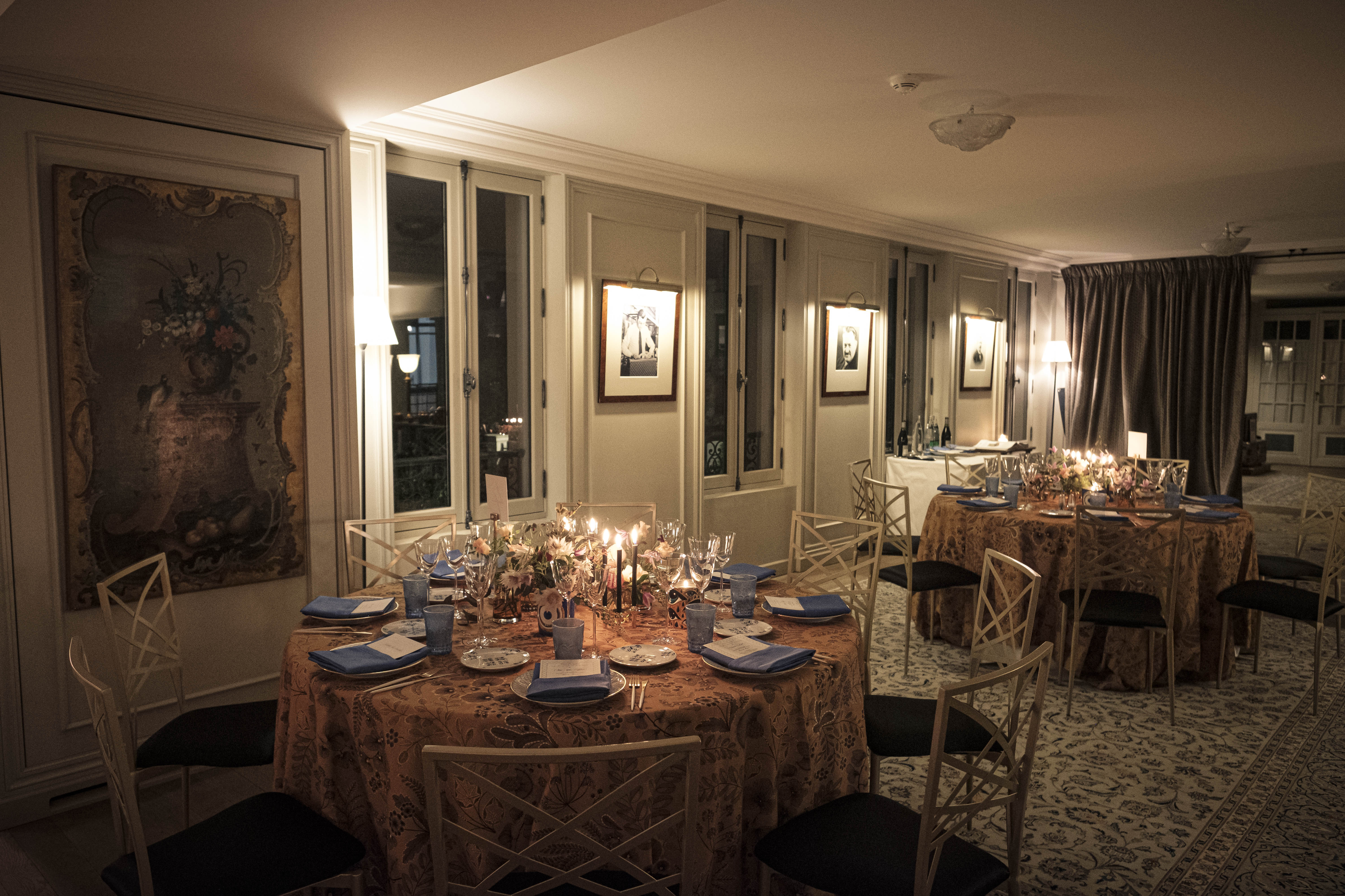 Diner privé dans la maison de famille Louis Vuitton